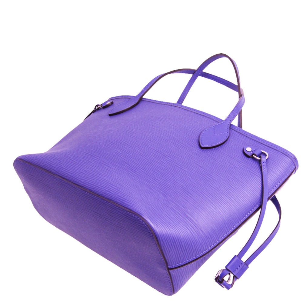 

Louis Vuitton Purple Epi Leather Neverfull PM Bag