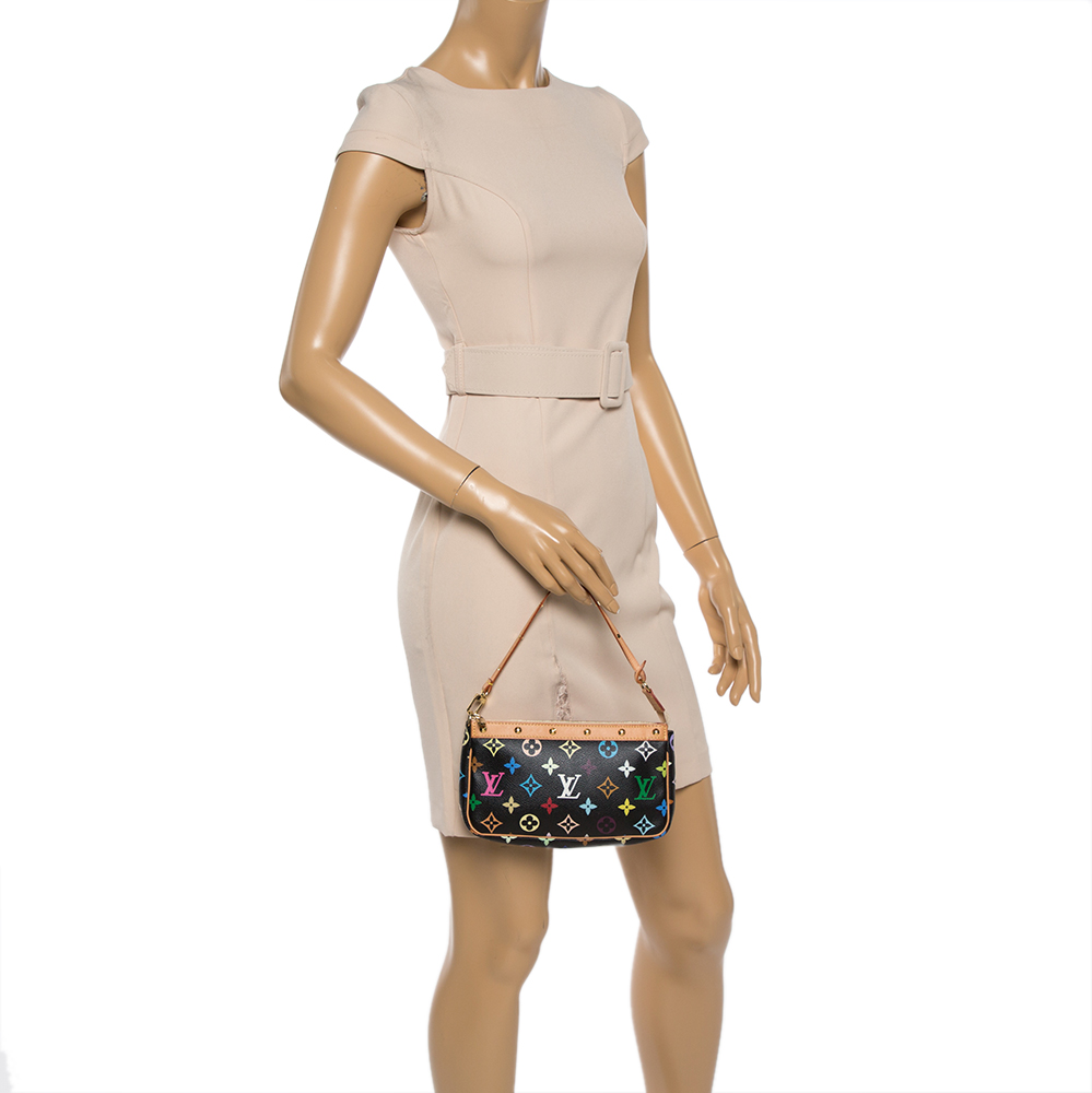 

Louis Vuitton Black Multicolor Monogram Canvas Pochette Accessories