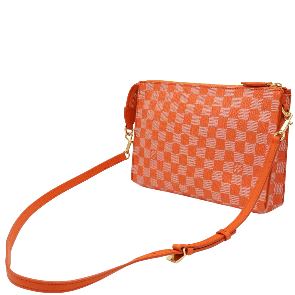 

Louis Vuitton Orange Damier Couleur Modul Bag