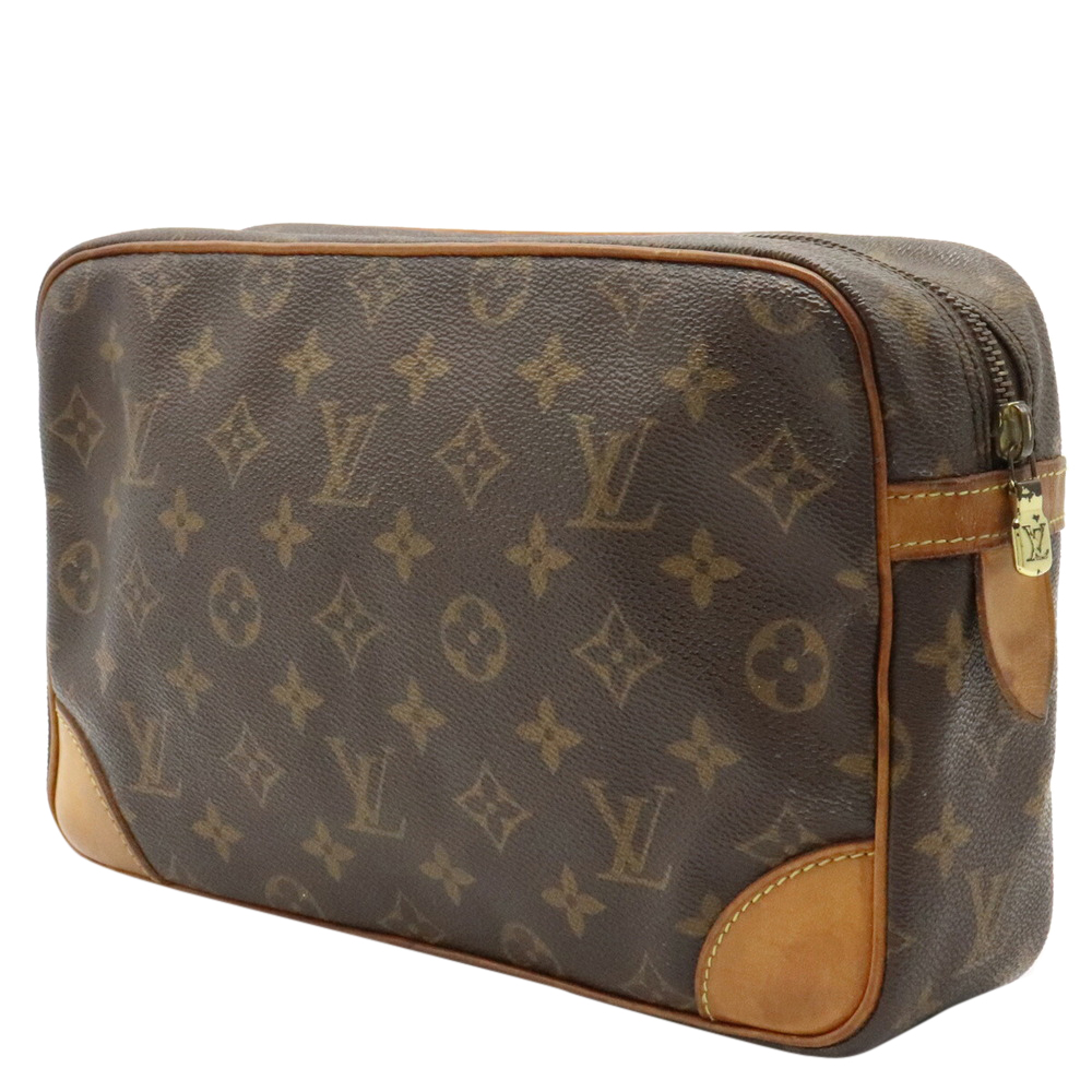 

Louis Vuitton Brown Monogram Canvas Pochette Compiegne 28 Bag