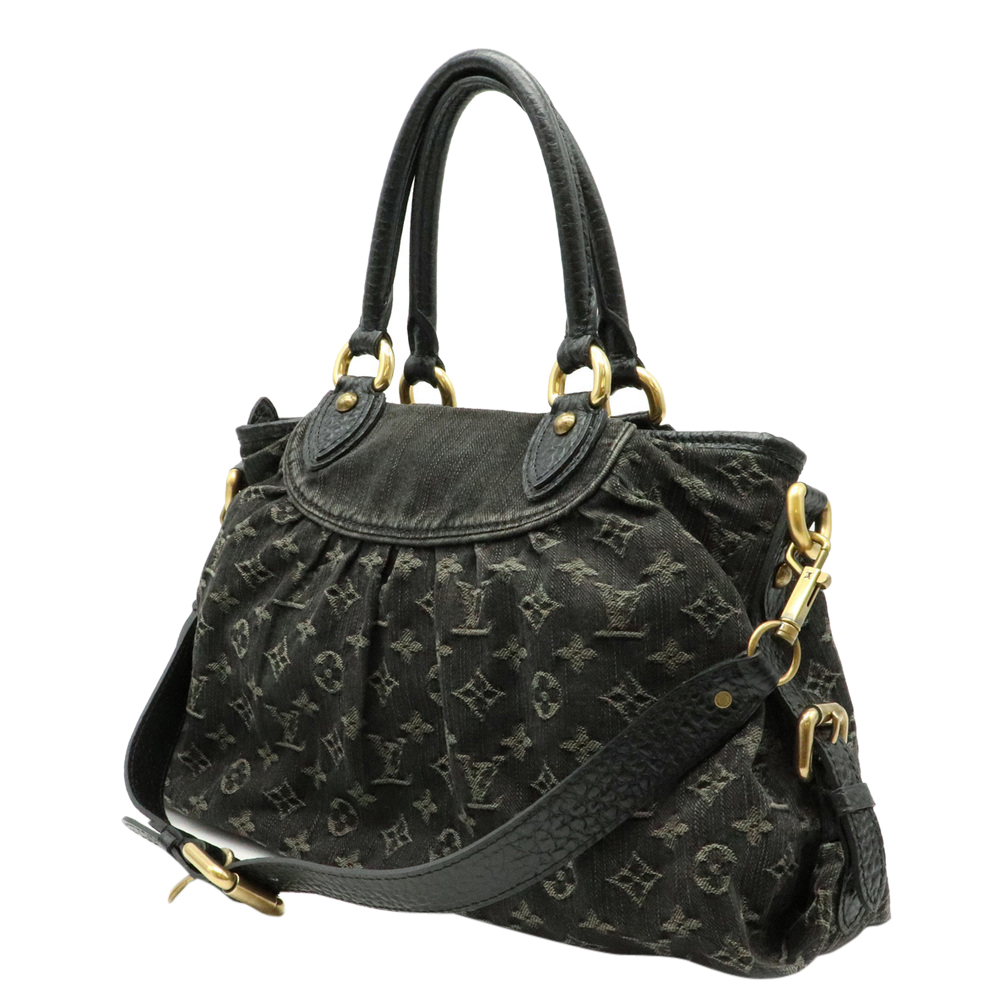 

Louis Vuitton Black Monogram Denim Canvas Neo Cabby MM Bag