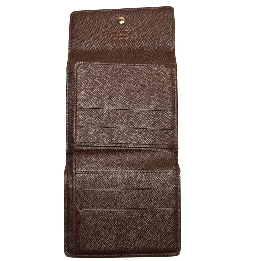 

Louis Vuitton Brown Damier Ebene Canvas Elise Wallet