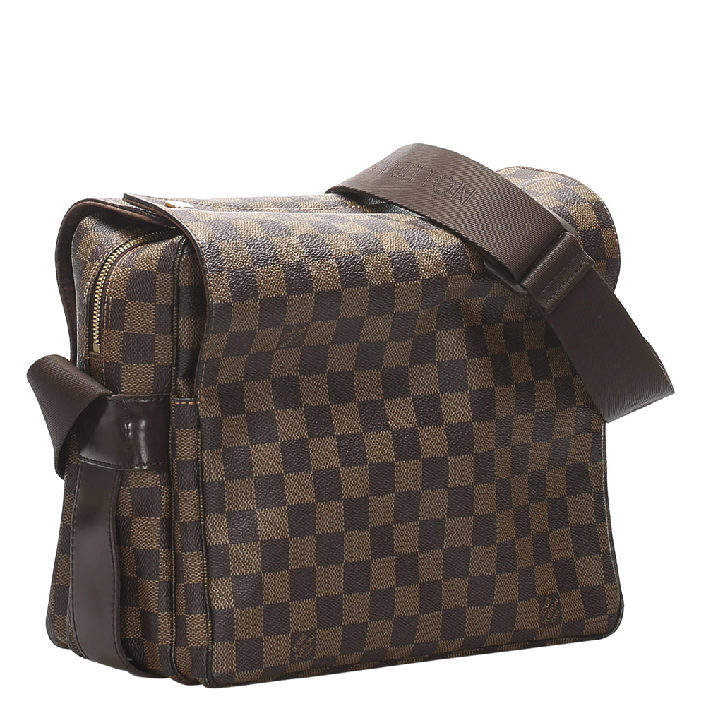 

Louis Vuitton Brown Damier Ebene Canvas Naviglio Messenger Bag