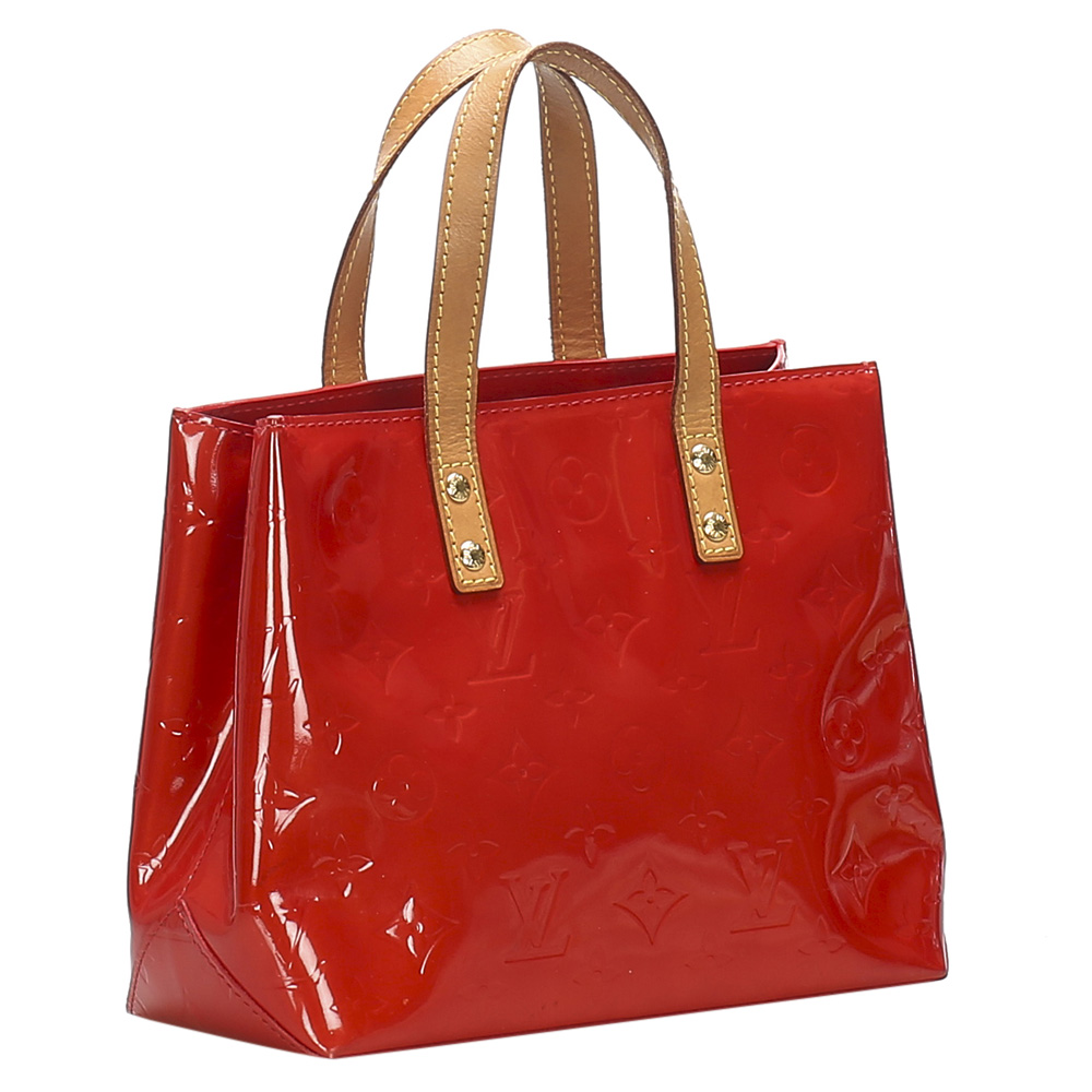 

Louis Vuitton Red Monogram Vernis Reade PM Bag, Brown