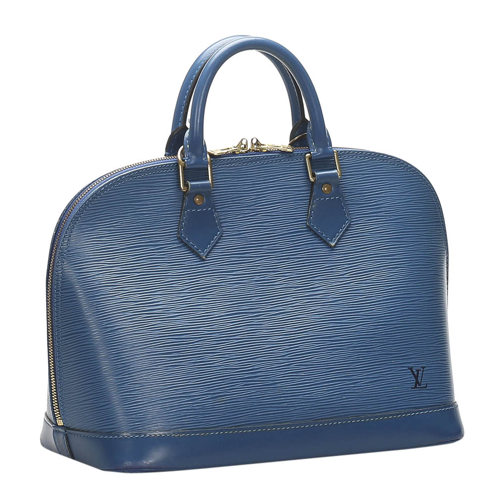 

Louis Vuitton Blue Epi Leather Alma PM Bag