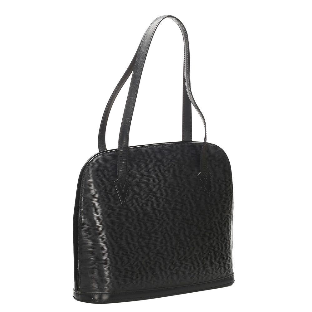 

Louis Vuitton Black Epi Leather Lussac Tote Bag