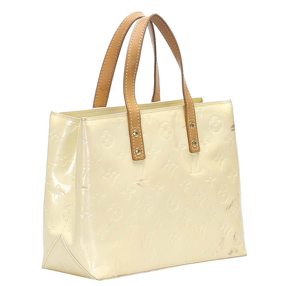 

Louis Vuitton Cream Monogram Vernis Reade PM Bag