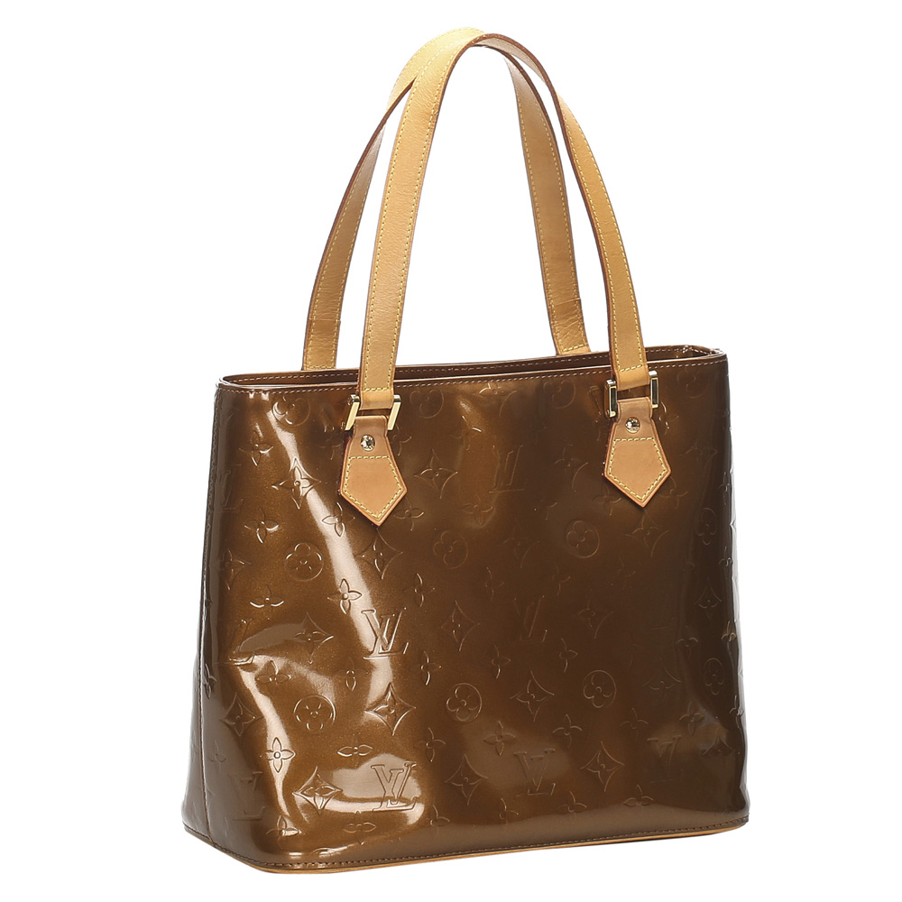 

Louis Vuitton Brown Monogram Vernis Houston Tote Bag