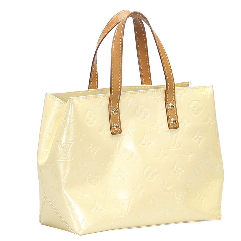 

Louis Vuitton Cream Monogram Vernis Reade PM Bag