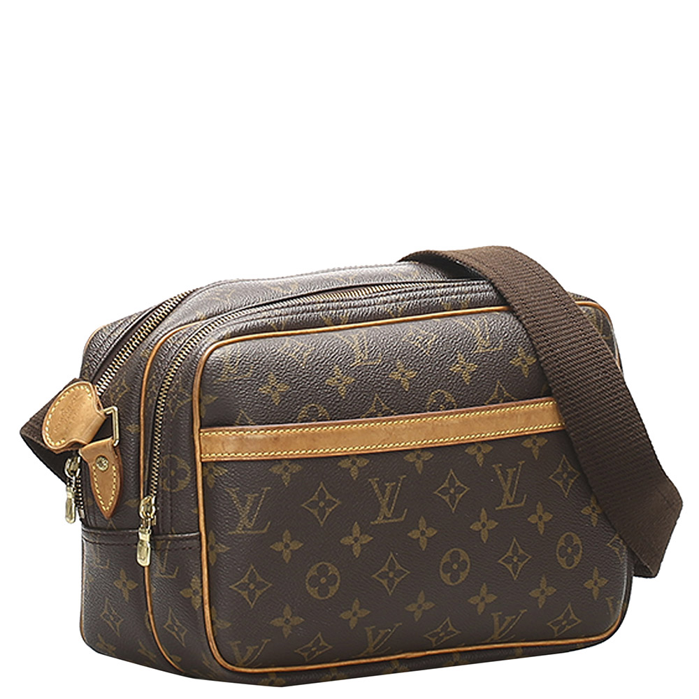 

Louis Vuitton Brown Monogram Canvas Reporter PM Bag