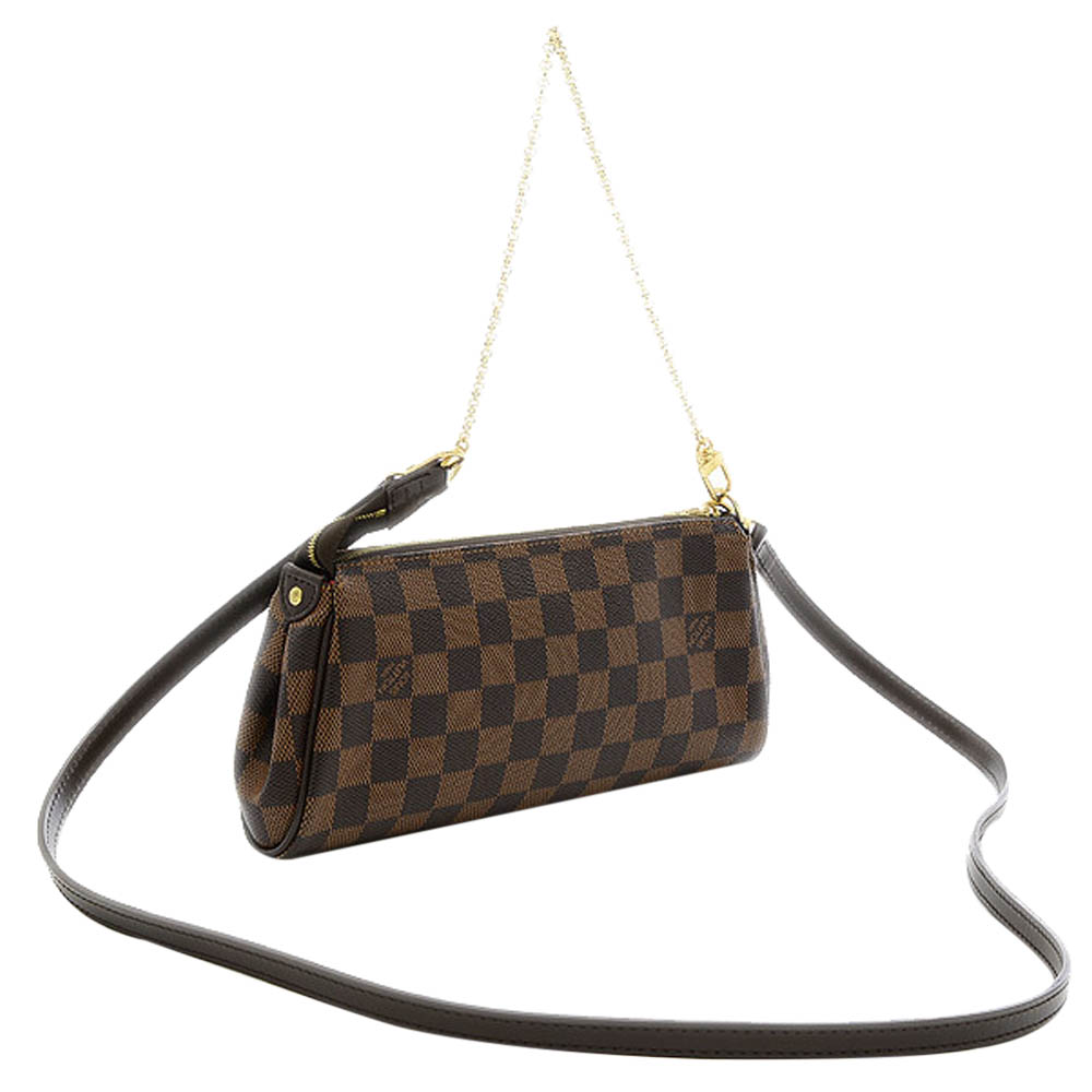 

Louis Vuitton Brown Damier Ebene Canvas Eva Clutch Bag
