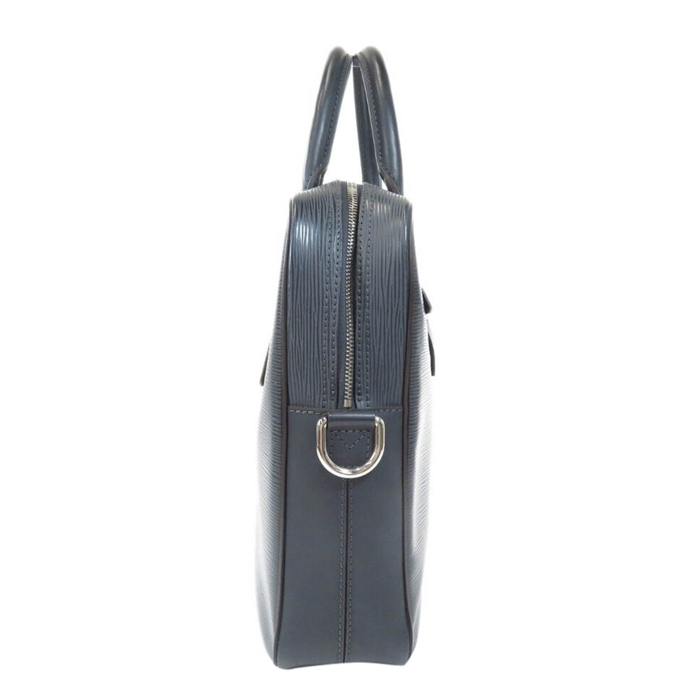 

Louis Vuitton Black Epi leather Porte Documents bag, Navy blue