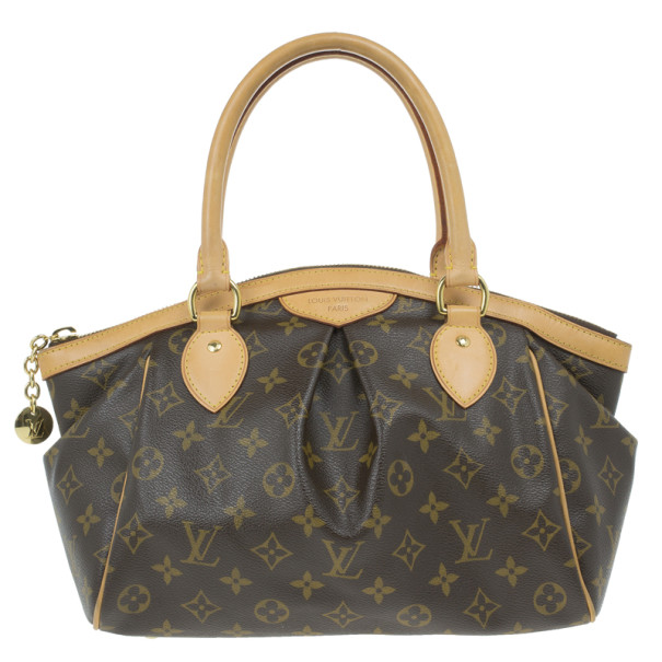Pre Owned Louis Vuitton Brown Canvas Monogram Tivoli Tote PM