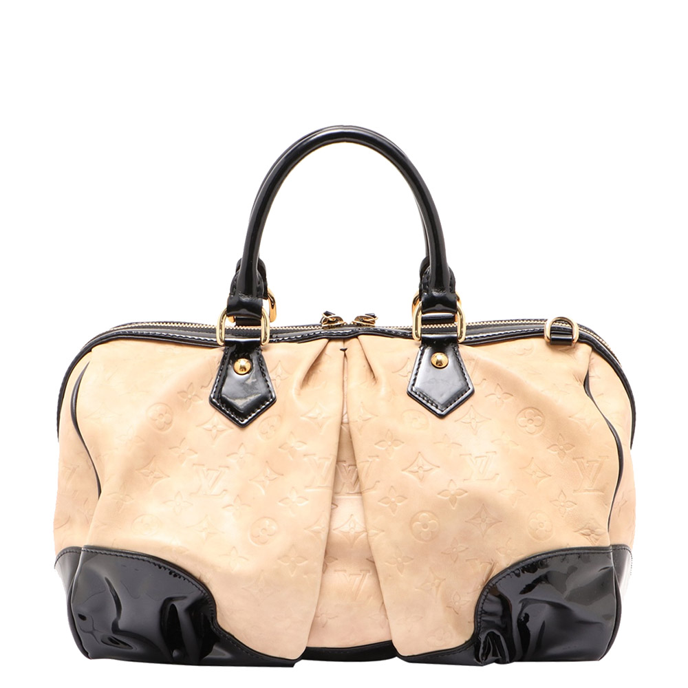 

Louis Vuitton Beige Monogram Embossed Leather Stephen bag, Multicolor
