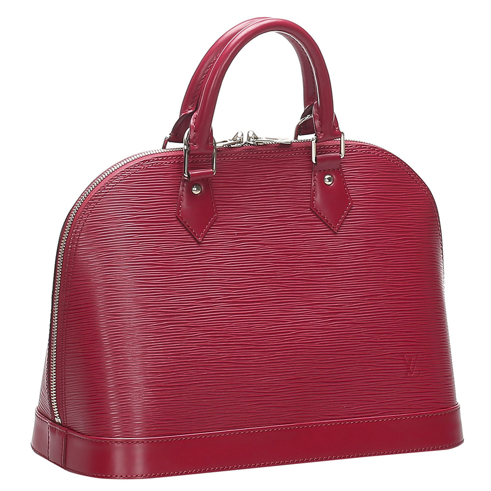 

Louis Vuitton Red Epi Leather Alma PM Bag