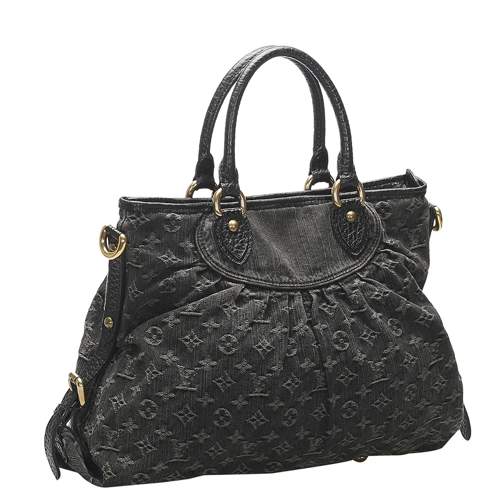 

Louis Vuitton Black Monogram Denim Canvas Neo Cabby MM Bag