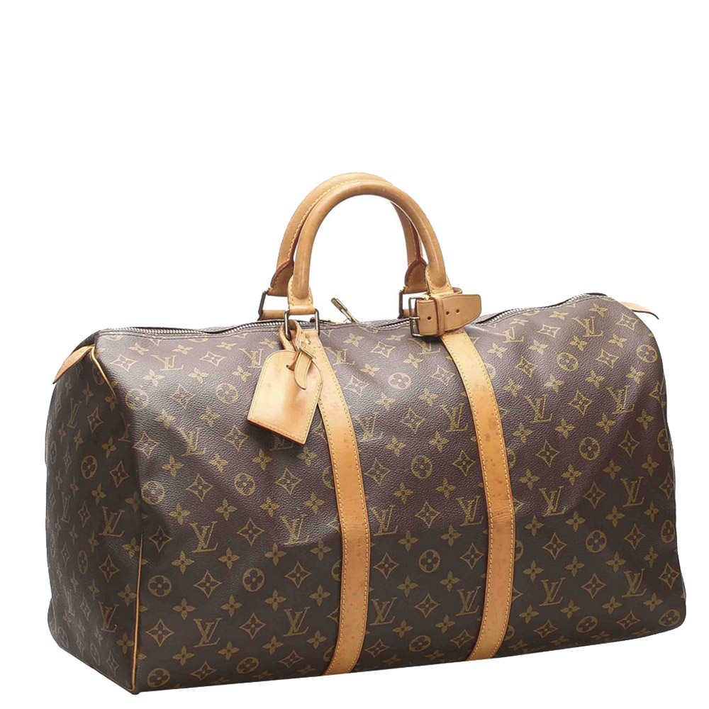 

Louis Vuitton Brown Monogram Canvas Keepall 50 Bag