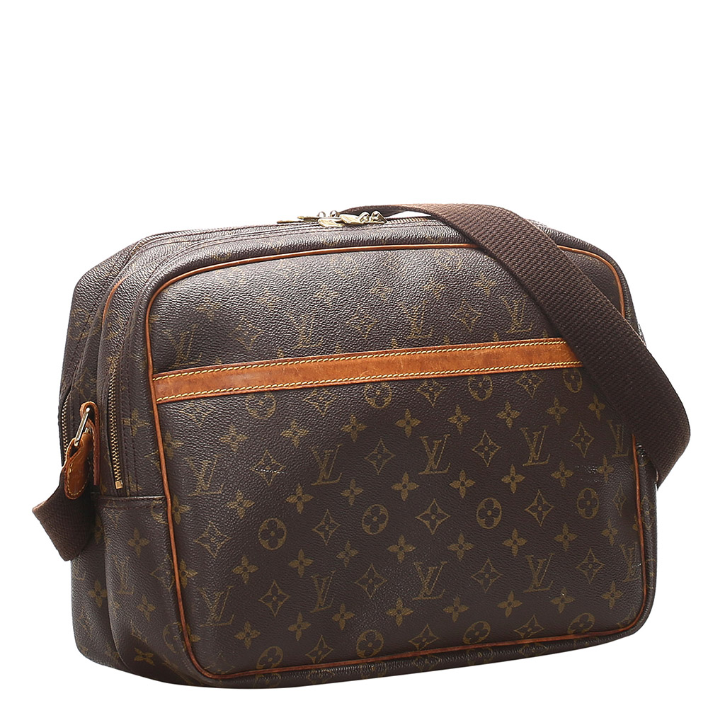 

Louis Vuitton Brown Monogram Canvas Reporter PM Bag