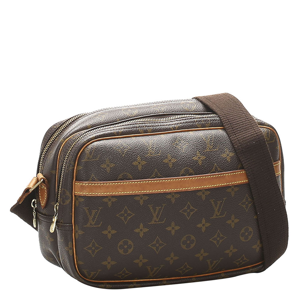 

Louis Vuitton Brown Monogram Canvas Reporter PM Bag