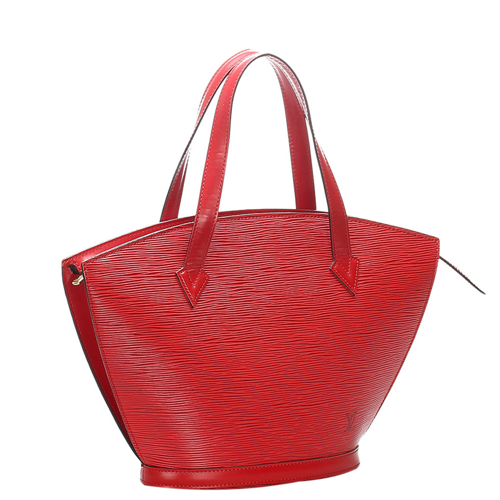 

Louis Vuitton Red Epi Leather Saint Jacques PM Bag