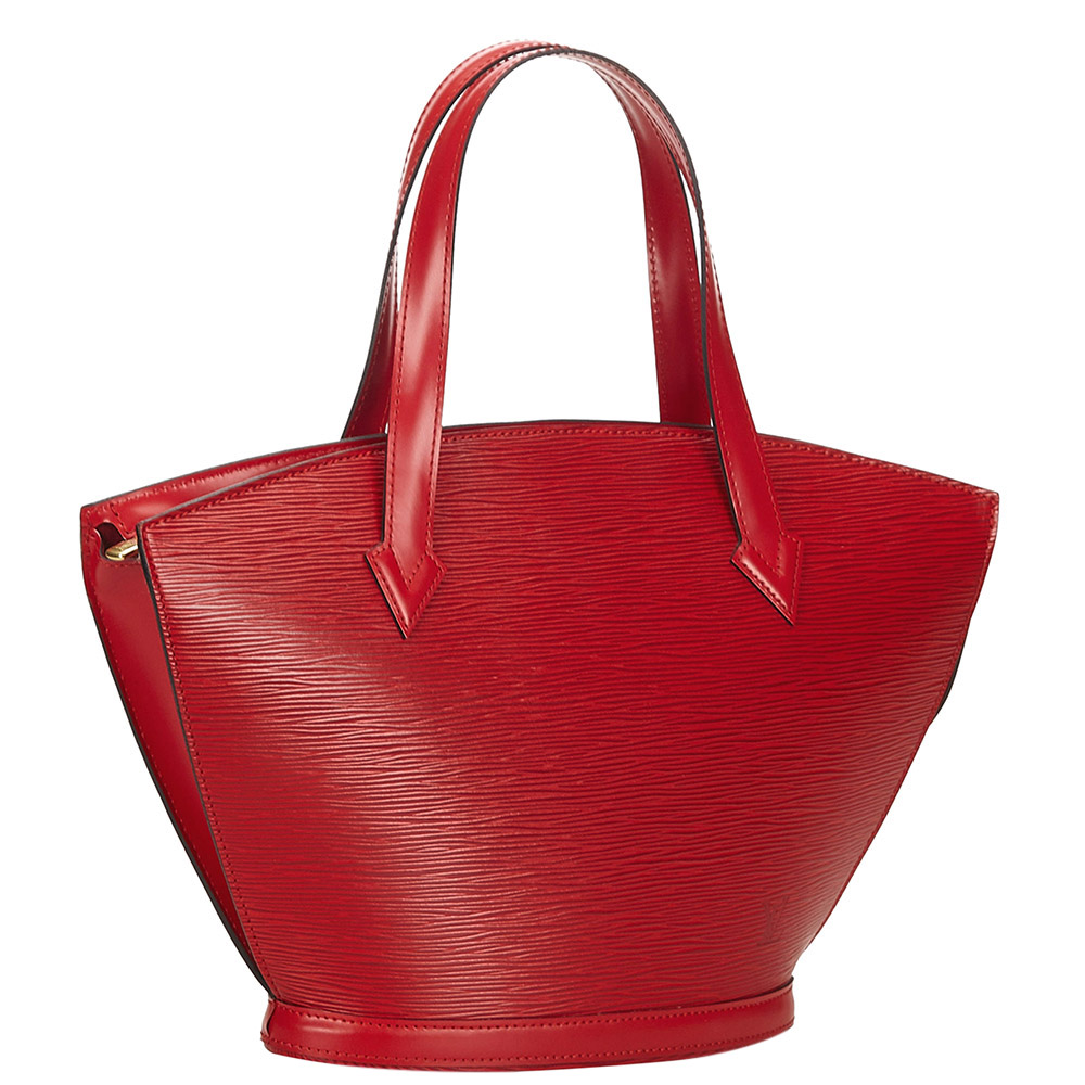 

Louis Vuitton Red Epi Leather Saint Jacques PM Bag