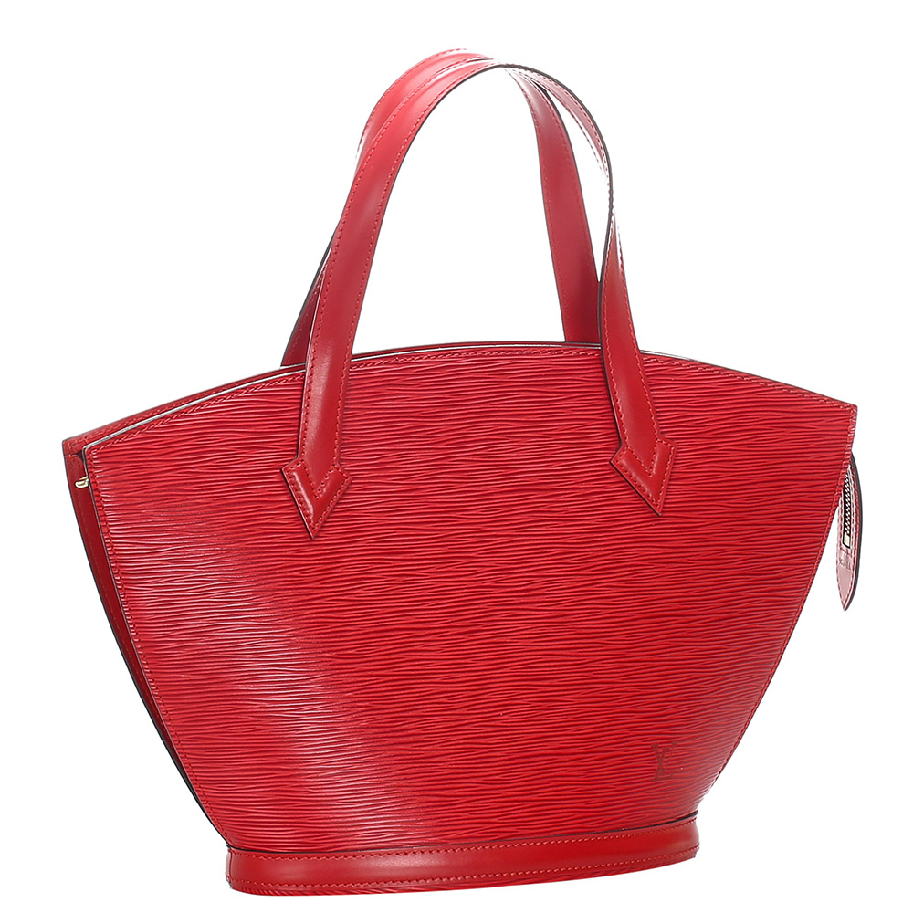 

Louis Vuitton Red Leather Saint Jacques Short Strap PM Bag