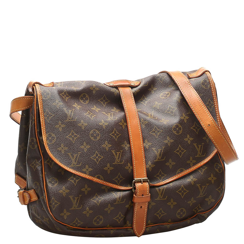 

Louis Vuitton Brown Monogram Canvas Saumur 30 Bag