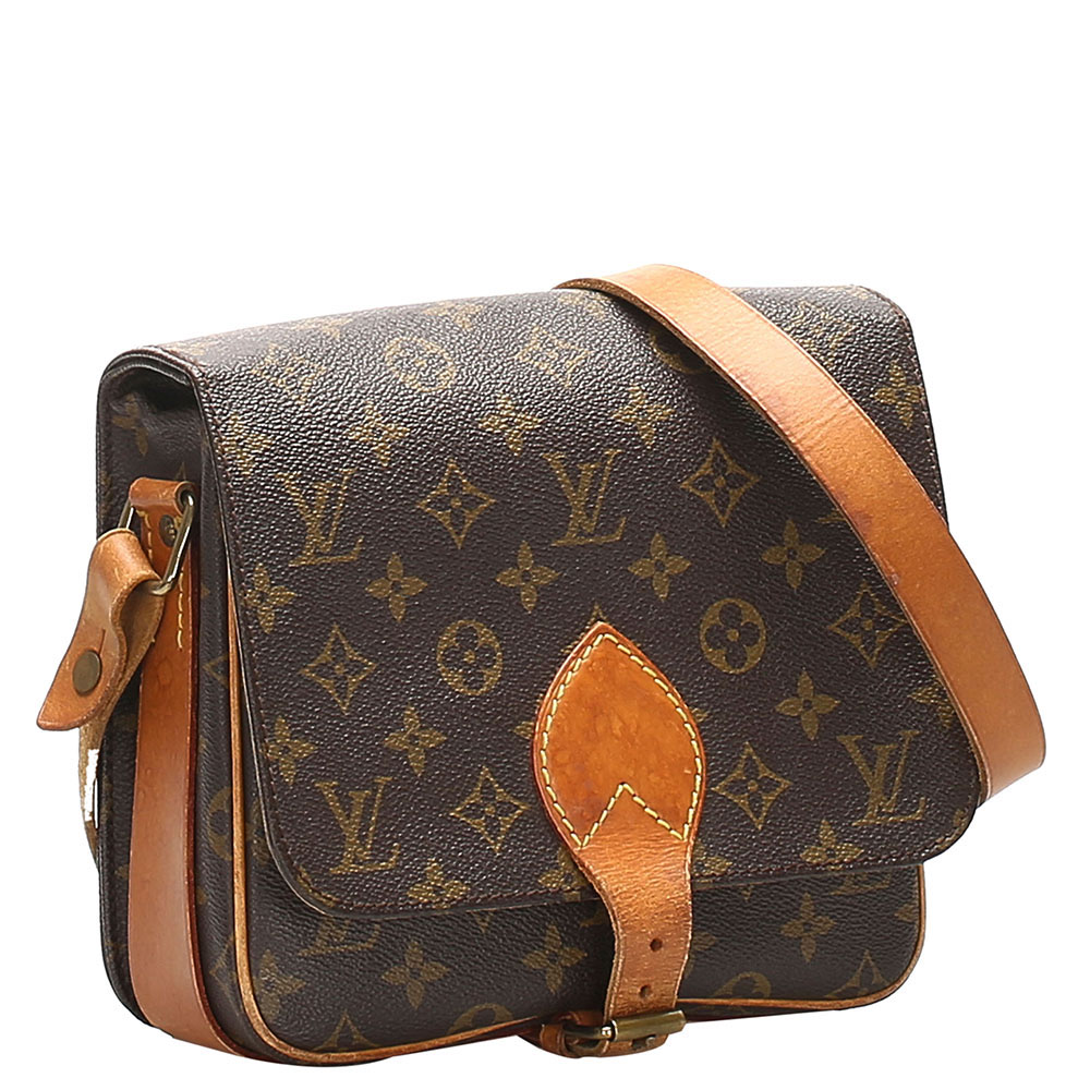 

Louis Vuitton Brown Monogram Canvas Cartouchiere MM Bag