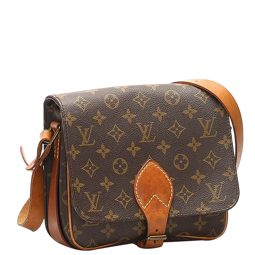 

Louis Vuitton Brown Monogram Canvas Cartouchiere MM Bag