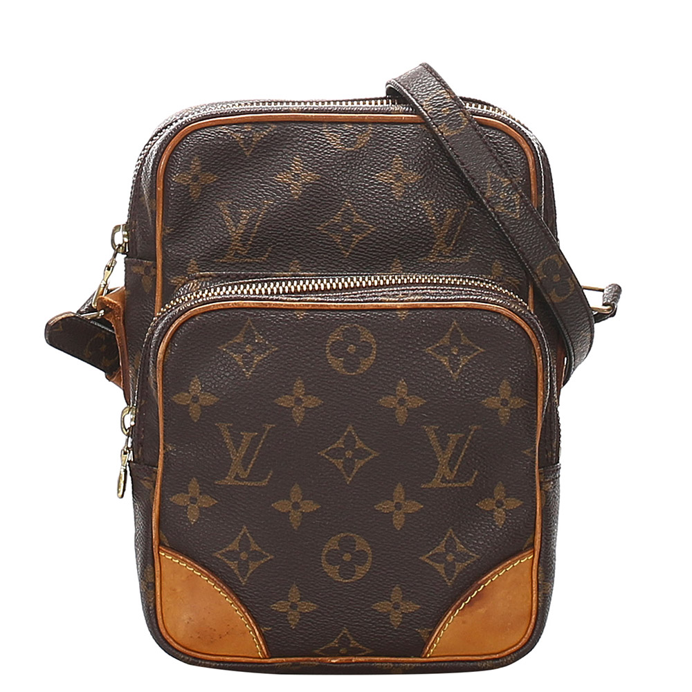 LOUIS VUITTON BROWN MONOGRAM CANVAS AMAZONE BAG