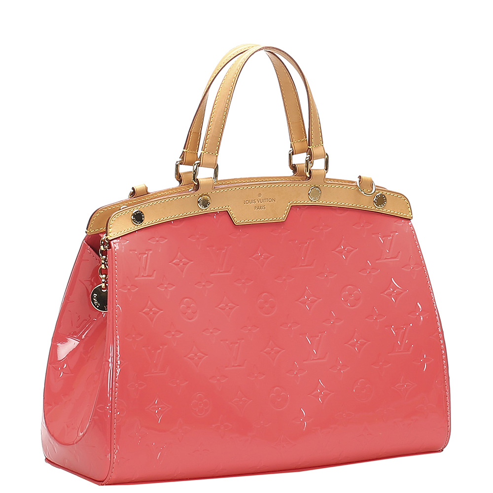 

Louis Vuitton Red Monogram Vernis Brea MM Bag, Beige