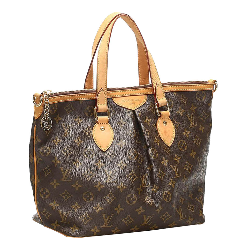 

Louis Vuitton Monogram Canvas Palermo PM Bag, Brown