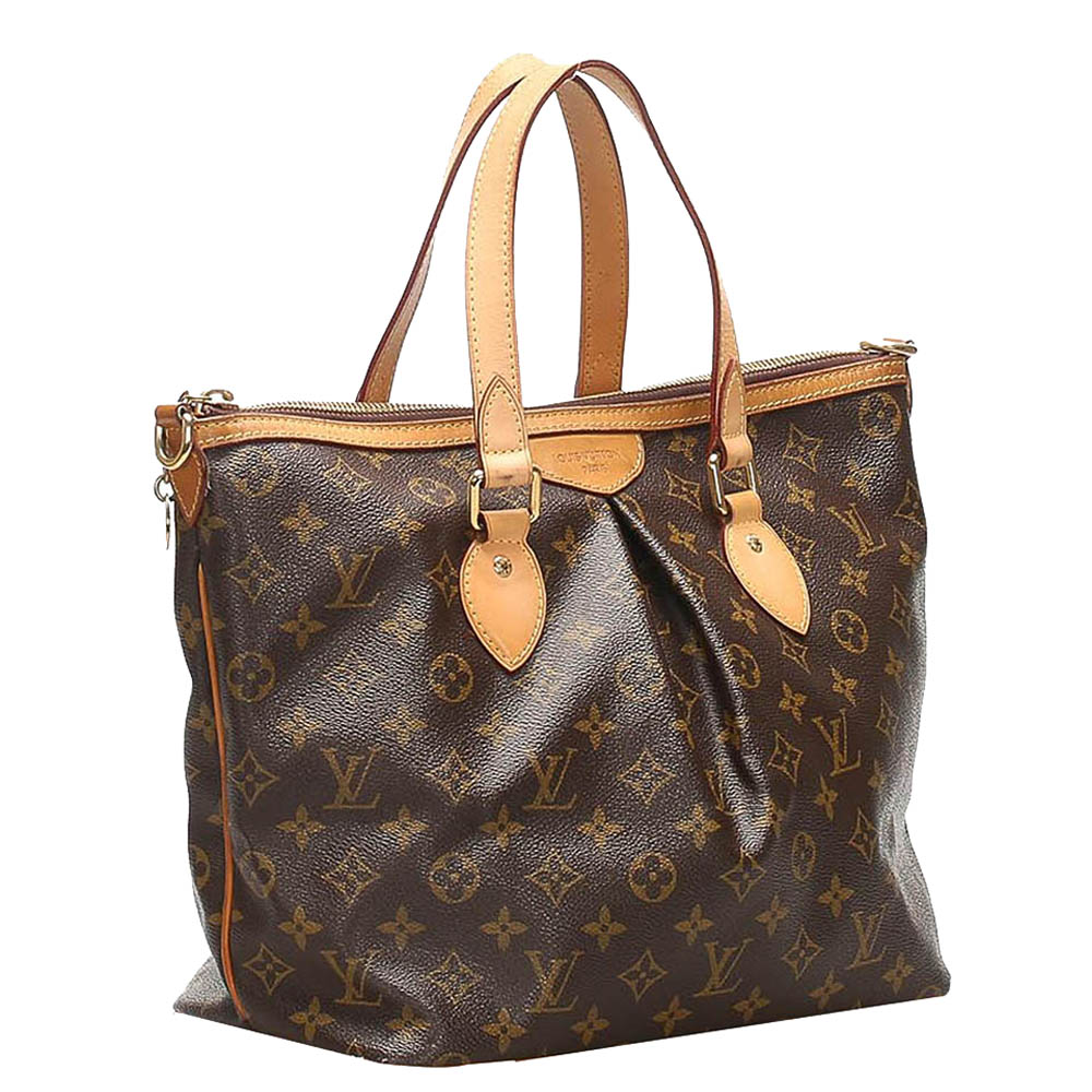 

Louis Vuitton Monogram Canvas Palermo PM Bag, Brown