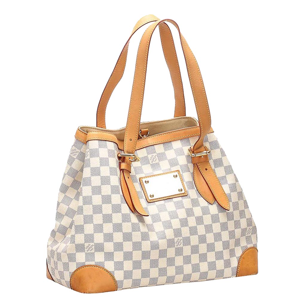 

Louis Vuitton Damier Azur Canvas Hampstead MM Bag, Blue
