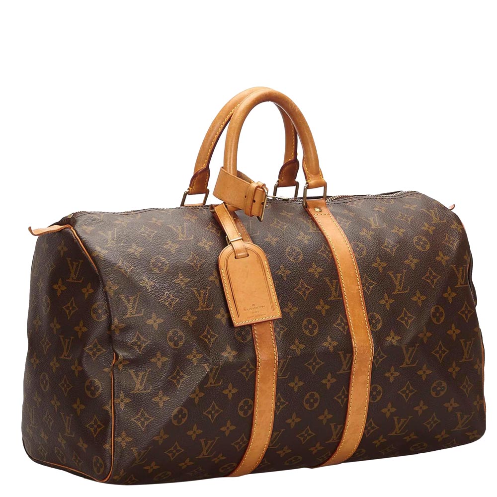 

Louis Vuitton Brown Monogram Canvas Keepall 45 Bag