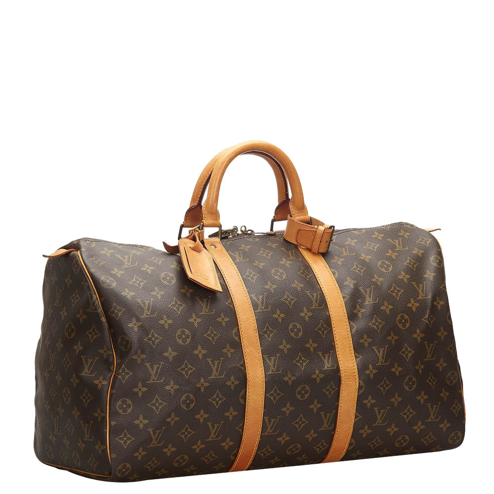 

Louis Vuitton Brown Monogram Canvas Keepall 50 Bag
