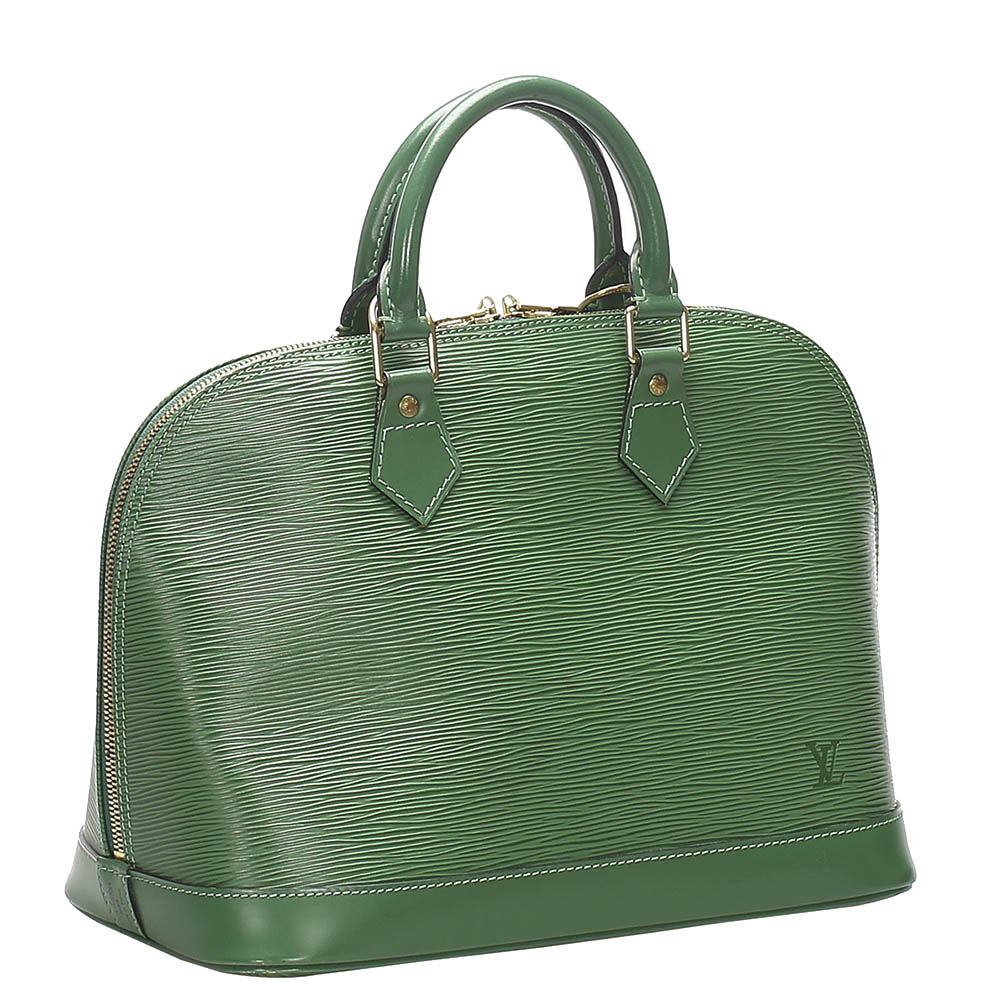 

Louis Vuitton Green Epi Leather Alma PM Bag