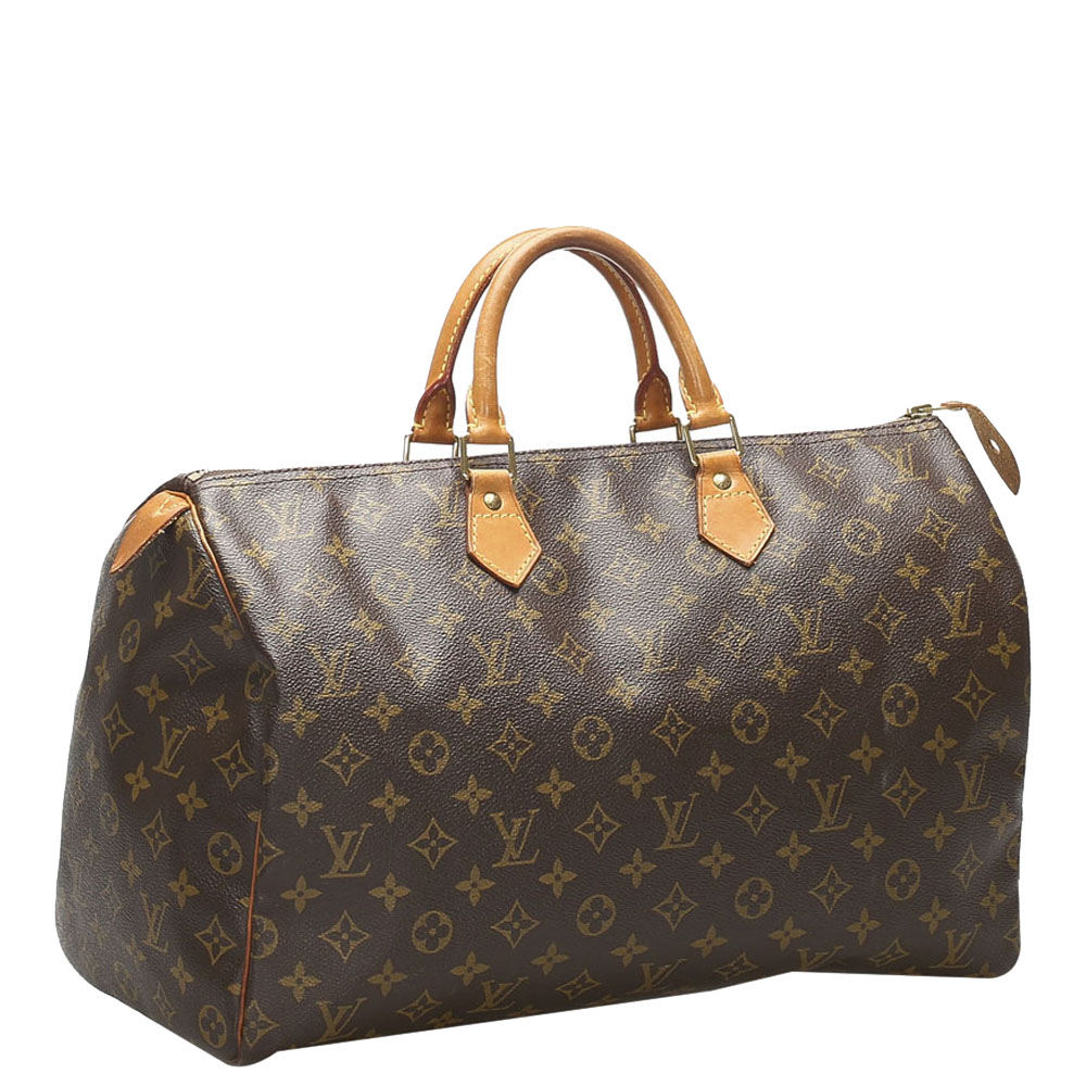 

Louis Vuitton Brown Monogram Canvas Speedy 40 Bag