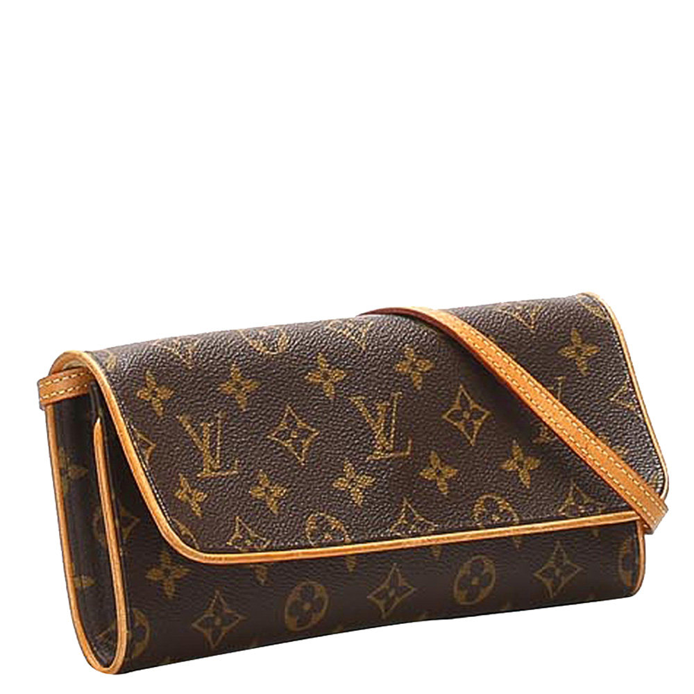 

Louis Vuitton Brown Monogram Canvas Pochette Twin Bag