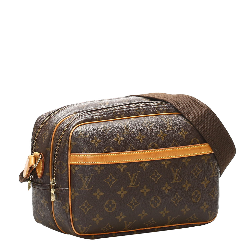 

Louis Vuitton Brown Monogram Canvas Reporter PM Bag