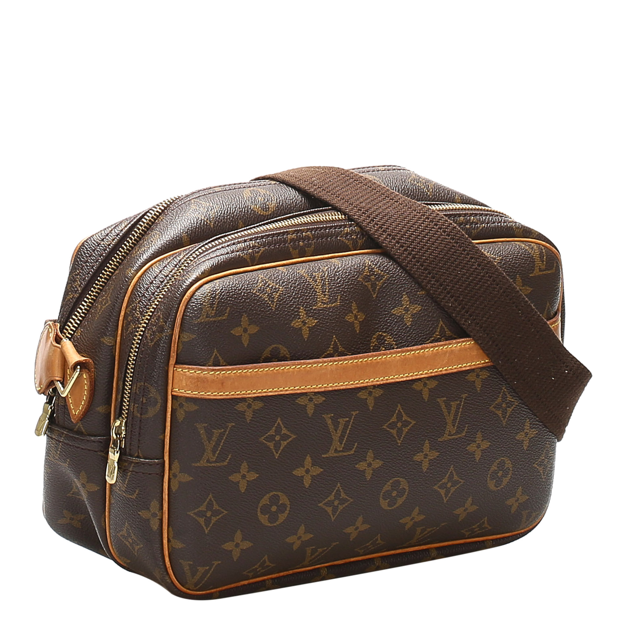 

Louis Vuitton Brown Monogram Canvas Reporter PM Bag