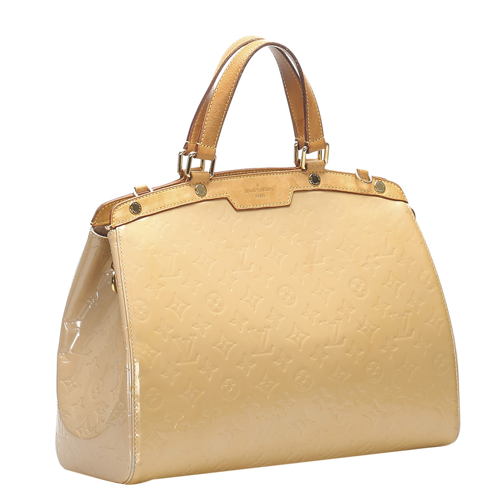 

Louis Vuitton Beige Monogram Vernis Brea GM Bag