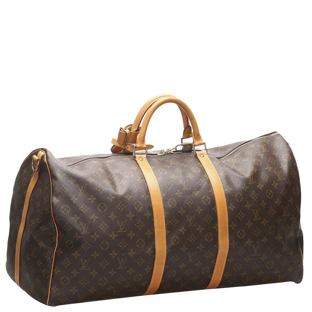

Louis Vuitton Brown Monogram Canvas Keepall Bandouliere 60 Bag