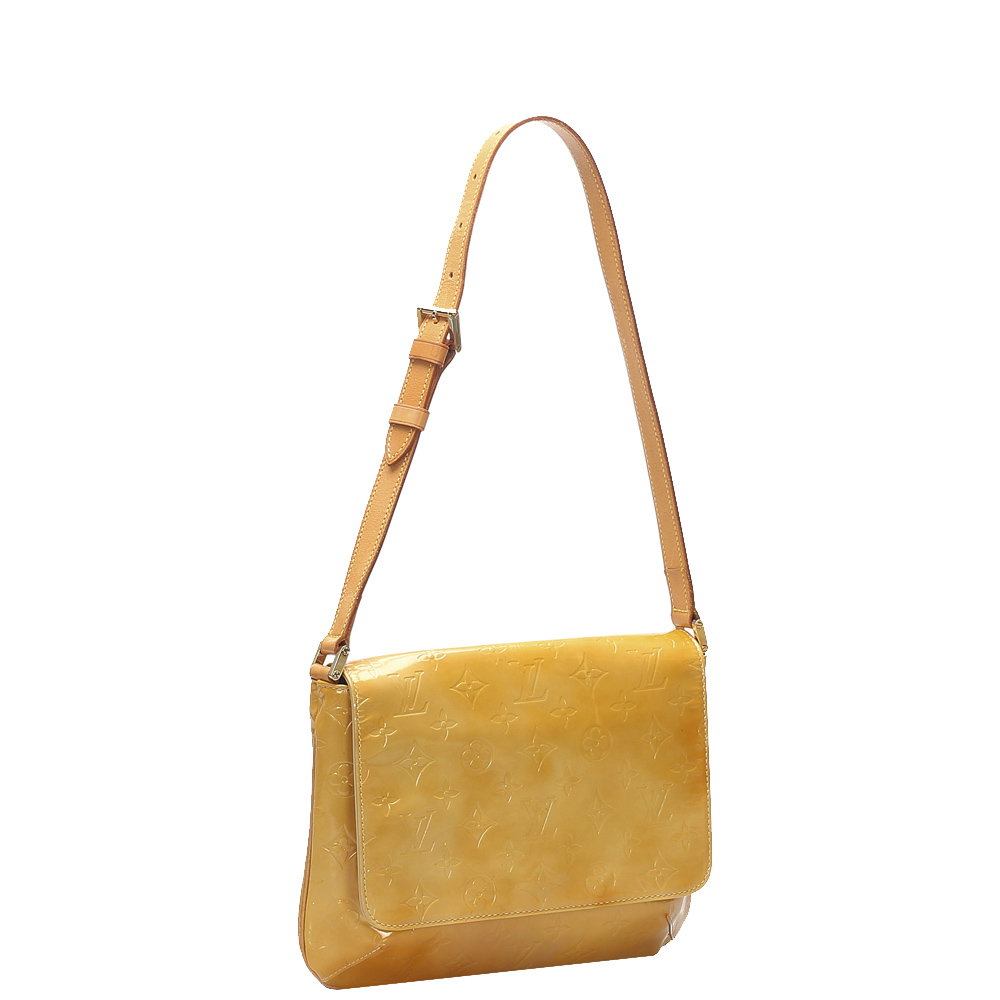 

Louis Vuitton Yellow Monogram Vernis Thompson Street bag