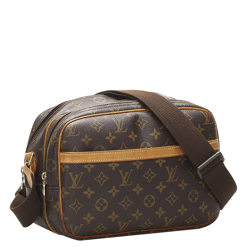 

Louis Vuitton Brown Monogram Canvas Reporter PM Bag