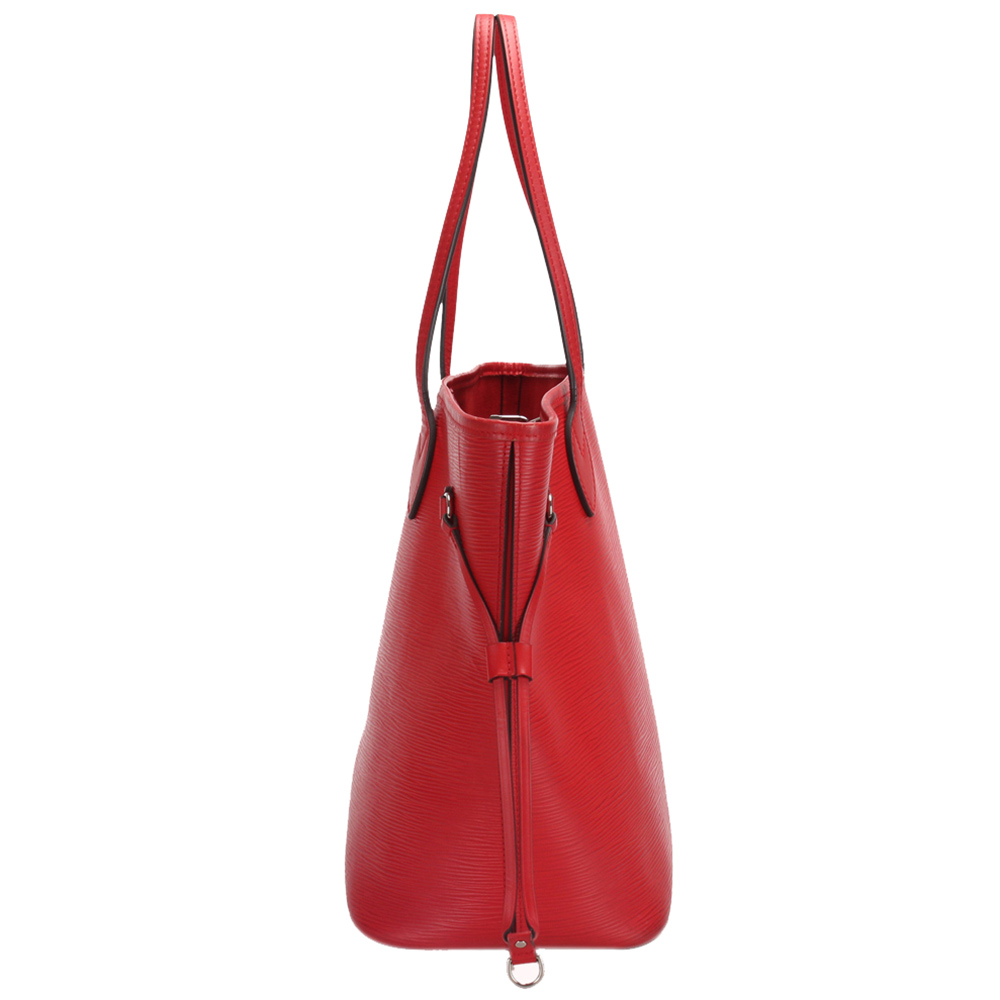

Louis Vuitton Red Epi Leather Neverfull MM Tote Bag