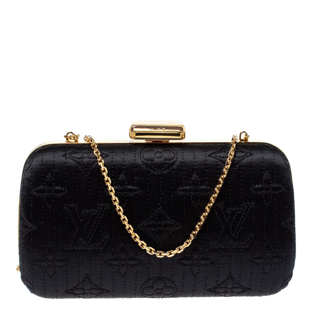louis vuitton black clutch