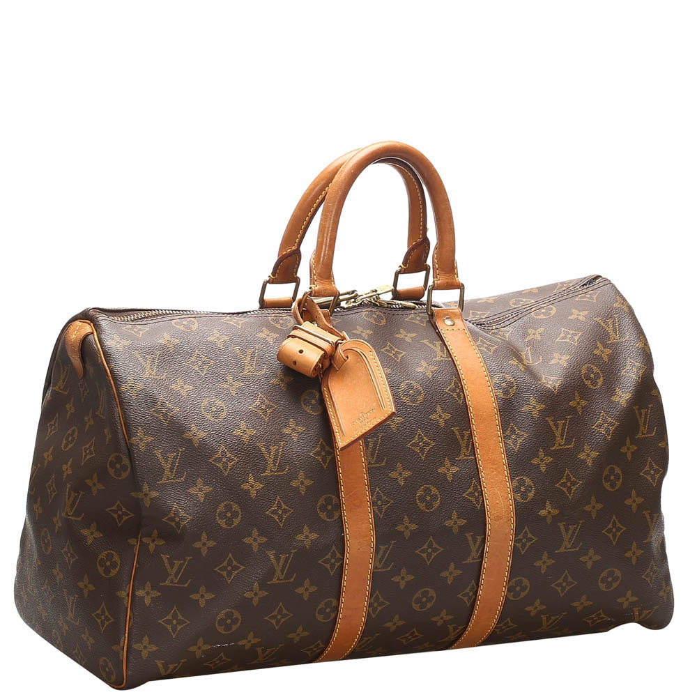 

Louis Vuitton Brown Monogram Canvas Keepall 45 bag