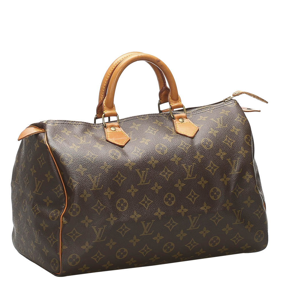 

Louis Vuitton Brown Monogram Canvas Speedy 35 bag