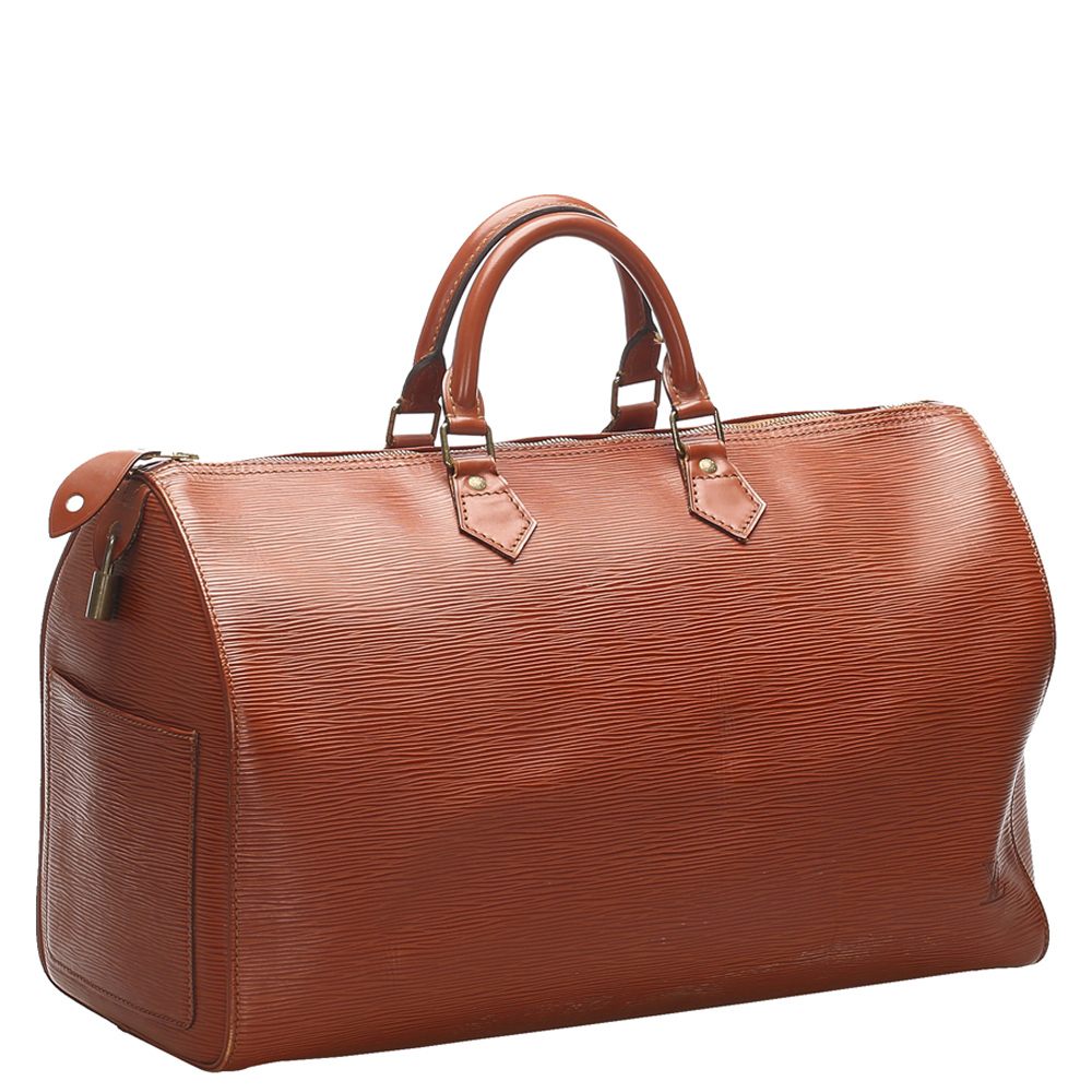 

Louis Vuitton Brown Epi Leather Speedy 40 Bag